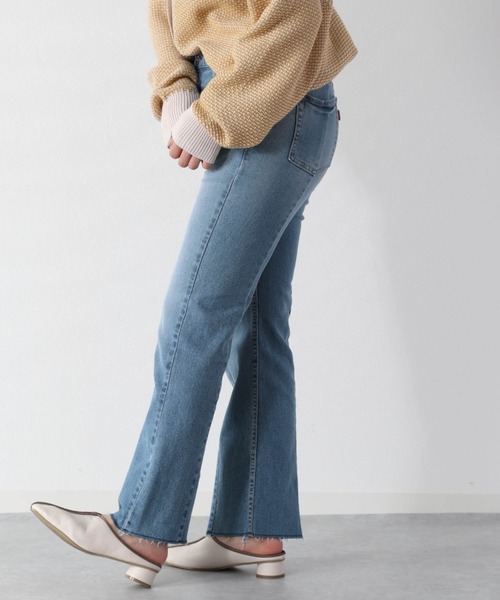cepo（セポ）の「ビューティーフレアーデニムパンツ　アンクル丈（デニムパンツ・レディース・ブルー系2/ブルー系3/ブラック/ネイビー・S/M/L）」の14枚目の写真