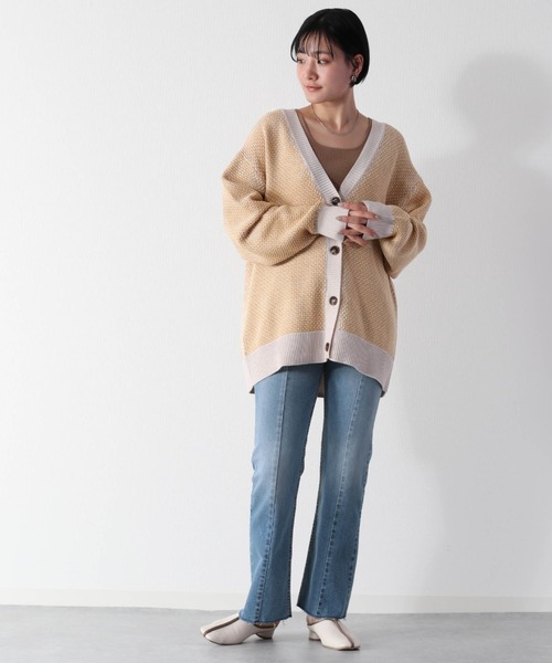 cepo（セポ）の「ビューティーフレアーデニムパンツ　アンクル丈（デニムパンツ・レディース・ブルー系2/ブルー系3/ブラック/ネイビー・S/M/L）」の16枚目の写真