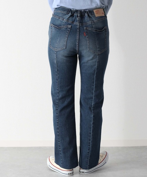 cepo（セポ）の「ビューティーフレアーデニムパンツ　アンクル丈（デニムパンツ・レディース・ブルー系2/ブルー系3/ブラック/ネイビー・S/M/L）」の7枚目の写真