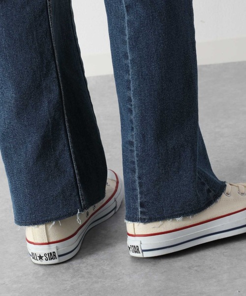 cepo（セポ）の「ビューティーフレアーデニムパンツ　アンクル丈（デニムパンツ・レディース・ブルー系2/ブルー系3/ブラック/ネイビー・S/M/L）」の13枚目の写真