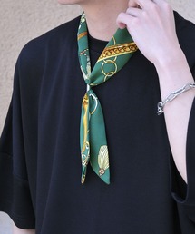 NILWAY | シルキーファブリック総柄スカーフ(バンダナ/スカーフ)