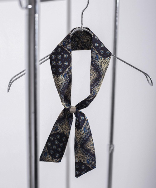 NILWAY（ニルウェイ）の「シルキーファブリック総柄スカーフ（バンダナ/スカーフ・メンズ・A/B/C/D/E/F/G/I/K/L/M/H/J/P/N/O/Q/S/T/R/U/V・FREE）」の5枚目の写真