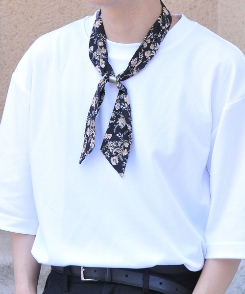 NILWAY（ニルウェイ）の「シルキーファブリック総柄スカーフ（バンダナ/スカーフ・メンズ・A/B/C/D/E/F/G/I/K/L/M/H/J/P/N/O/Q/S/T/R/U/V・FREE）」の12枚目の写真