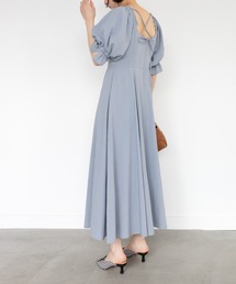 RANDA（ランダ）の「バックデザインボリュームスリーブワンピース（ワンピース）」