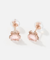 Jewel closet by L&Co.（ジュエルクローゼットバイエルアンドコー）の「K10 カラーストーン カニ ピアス（ピアス（両耳用））」