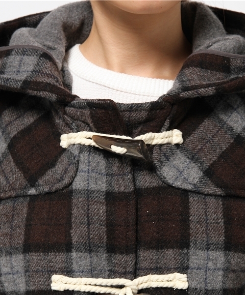 OUTLET(アウトレット)の「【Ciaopanic】Wチェックショートダッフルコート(ダッフルコート・レディース・チャコールグレー/ネイビー・FREE)」の7枚目の写真