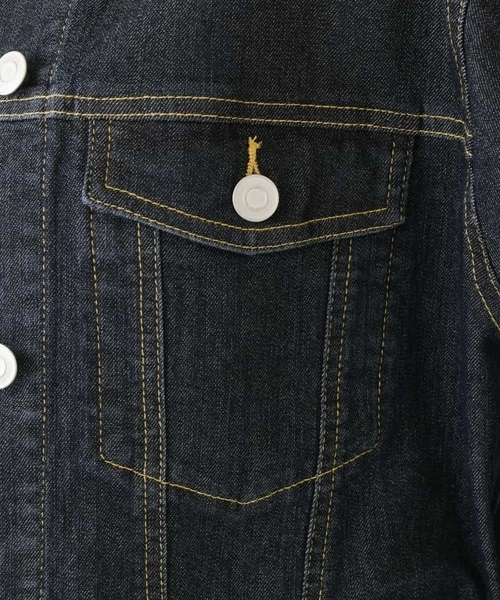 a.v.v（アーヴェヴェ）の「ノーカラーGジャン（デニムジャケット