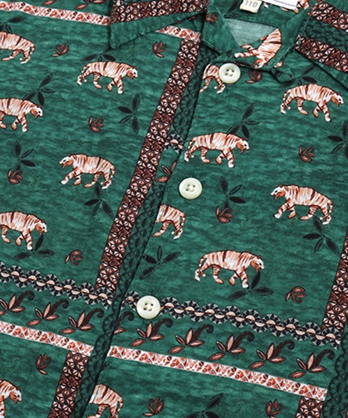 Ocean&Ground（オーシャン&グラウンド）の「カメハメハシャツ（90～140cm）（シャツ/ブラウス・キッズ・ネイビー/グリーン/マルチ/キナリ・120/100/140/110/90/130）」の9枚目の写真