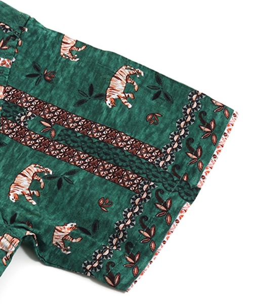 Ocean&Ground（オーシャン&グラウンド）の「カメハメハシャツ（90～140cm）（シャツ/ブラウス・キッズ・ネイビー/グリーン/マルチ/キナリ・120/100/140/110/90/130）」の10枚目の写真