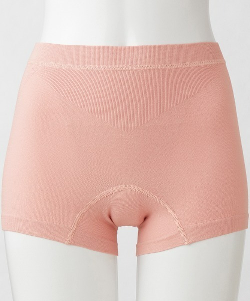 GUNZE（グンゼ）の「SELFEAR/セルフェア 吸水パッド対応 レギュラーショーツ 1分丈 綿混成型（ショーツ・レディース・ブラック/ローズ/ベージュ系その他/ブルー・LARGE/X-LARGE/MEDIUM）」の7枚目の写真