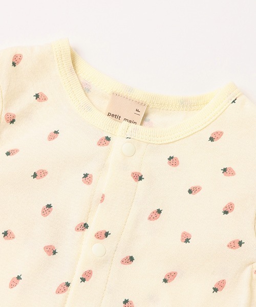petit main（プティマイン）の「【弱酸性】いちご2WAYオール（ロンパース・キッズ・ライトピンク/アイボリー・50-70cm）」の7枚目の写真