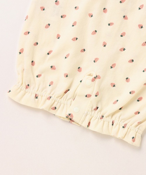 petit main（プティマイン）の「【弱酸性】いちご2WAYオール（ロンパース・キッズ・ライトピンク/アイボリー・50-70cm）」の9枚目の写真