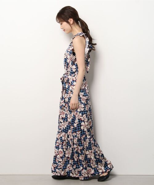 MAISON SCOTCH（メゾンスコッチ）の「プリント マキシワンピース【164756】（ワンピース・レディース・ブルー系その他・X-SMALL/SMALL）」の2枚目の写真