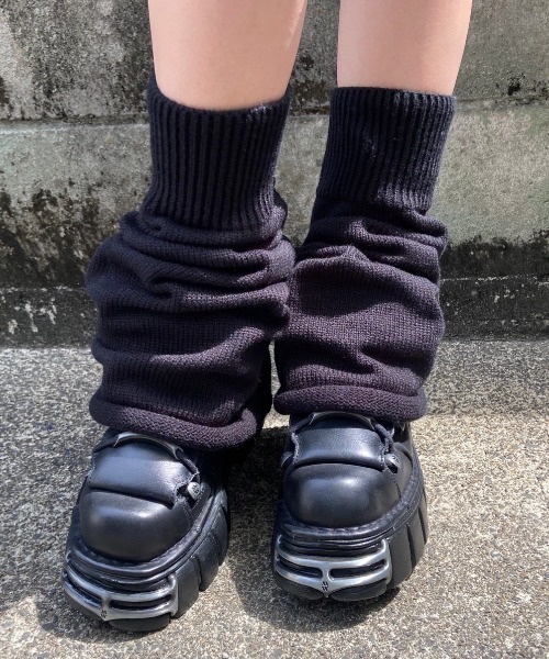 韓国ファッション XU エックスユー boots cut leg warmer ブーツカット レッグウォーマー