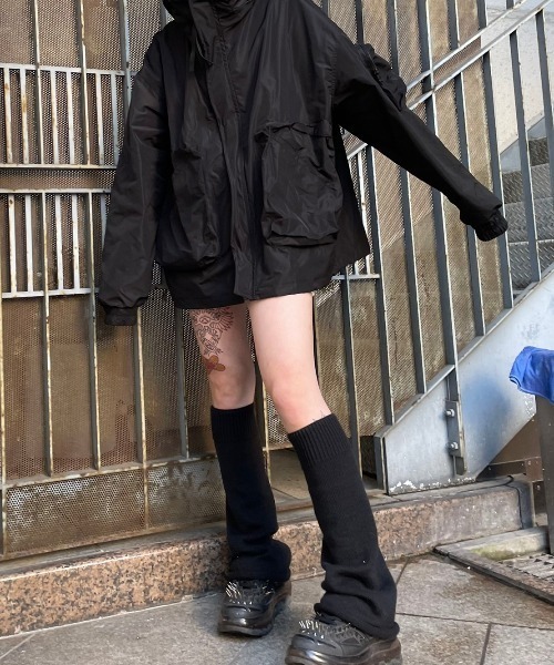 韓国ファッション XU エックスユー boots cut leg warmer ブーツカット レッグウォーマー