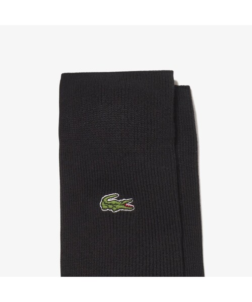 LACOSTE（ラコステ）の「クロックエンブレム1×1リブニットソックス（ソックス/靴下・メンズ・ブラック/ネイビー/杢グレー/ホワイト・27.0cm）」の8枚目の写真