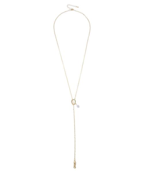 AMERICAN HOLIC（アメリカンホリック）の「タンブル天然石付ラリエットネックレス（ネックレス・レディース・ゴールド/シルバー・FREE）」の12枚目の写真