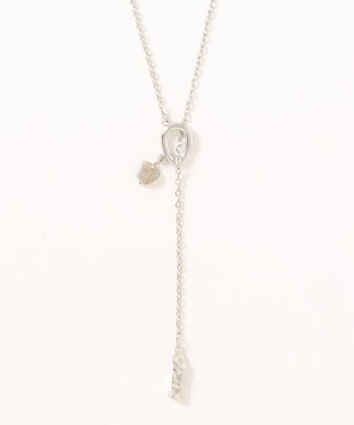 AMERICAN HOLIC（アメリカンホリック）の「タンブル天然石付ラリエットネックレス（ネックレス・レディース・ゴールド/シルバー・FREE）」の6枚目の写真