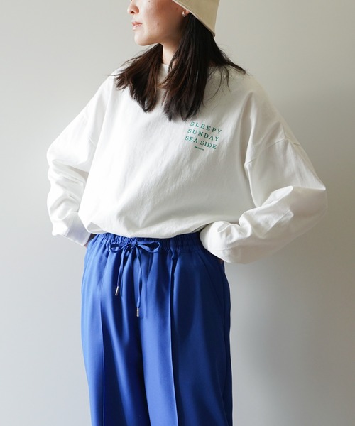 VENCEEXCHANGE(ヴァンスエクスチェンジ)の「カラープリントTシャツ /ワンポイントロゴ/バックプリントロゴ/長袖(Tシャツ/カットソー・レディース・ブルー/グリーン/ダークグレー/イエロー系その他・FREE)」の21枚目の写真