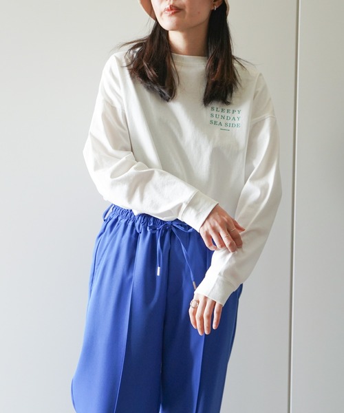 VENCEEXCHANGE(ヴァンスエクスチェンジ)の「カラープリントTシャツ /ワンポイントロゴ/バックプリントロゴ/長袖(Tシャツ/カットソー・レディース・ブルー/グリーン/ダークグレー/イエロー系その他・FREE)」の20枚目の写真