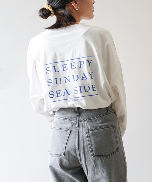 VENCEEXCHANGE(ヴァンスエクスチェンジ)の「カラープリントTシャツ /ワンポイントロゴ/バックプリントロゴ/長袖(Tシャツ/カットソー・レディース・ブルー/グリーン/ダークグレー/イエロー系その他・FREE)」の10枚目の写真
