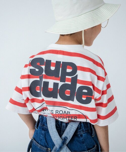 BREEZE(ブリーズ)の「WEB限定 バックプリントロゴTシャツ(Tシャツ/カットソー・キッズ・レッド/キナリ/ブラック/ベージュ/ブルー/オレンジ・90/140/100/80/130/120/110)」の5枚目の写真