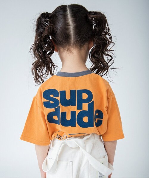 BREEZE(ブリーズ)の「WEB限定 バックプリントロゴTシャツ(Tシャツ/カットソー・キッズ・レッド/キナリ/ブラック/ベージュ/ブルー/オレンジ・90/140/100/80/130/120/110)」の6枚目の写真