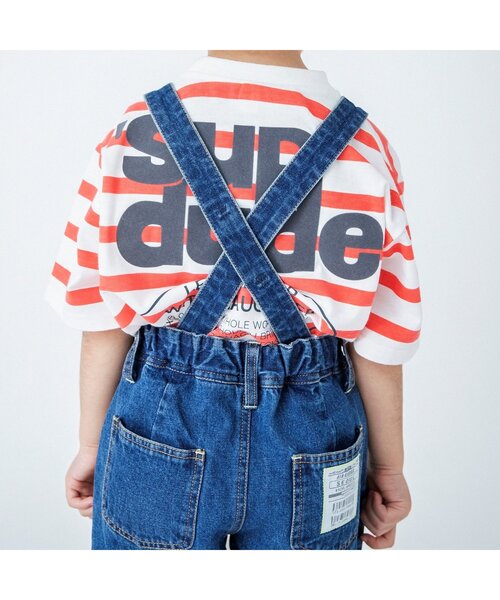 BREEZE(ブリーズ)の「WEB限定 バックプリントロゴTシャツ(Tシャツ/カットソー・キッズ・レッド/キナリ/ブラック/ベージュ/ブルー/オレンジ・90/140/100/80/130/120/110)」の7枚目の写真