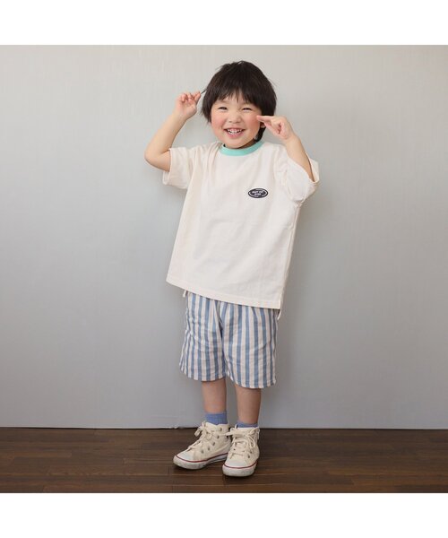 BREEZE(ブリーズ)の「WEB限定 バックプリントロゴTシャツ(Tシャツ/カットソー・キッズ・レッド/キナリ/ブラック/ベージュ/ブルー/オレンジ・90/140/100/80/130/120/110)」の15枚目の写真