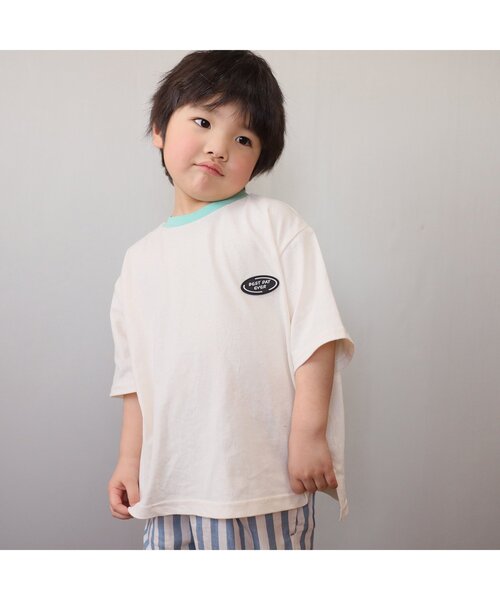 BREEZE(ブリーズ)の「WEB限定 バックプリントロゴTシャツ(Tシャツ/カットソー・キッズ・レッド/キナリ/ブラック/ベージュ/ブルー/オレンジ・90/140/100/80/130/120/110)」の16枚目の写真