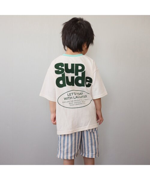 BREEZE(ブリーズ)の「WEB限定 バックプリントロゴTシャツ(Tシャツ/カットソー・キッズ・レッド/キナリ/ブラック/ベージュ/ブルー/オレンジ・90/140/100/80/130/120/110)」の17枚目の写真