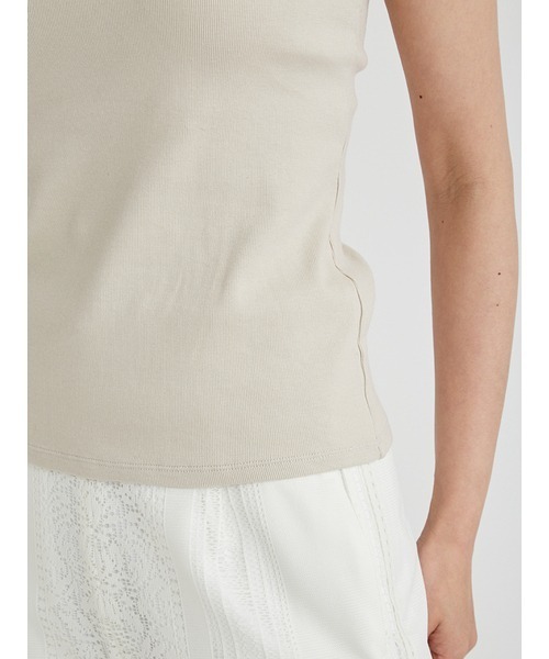 FRAY I.D（フレイアイディー）の「カップインキャミ（キャミソール・レディース・ホワイト/ブラック/モカ・FREE）」の6枚目の写真