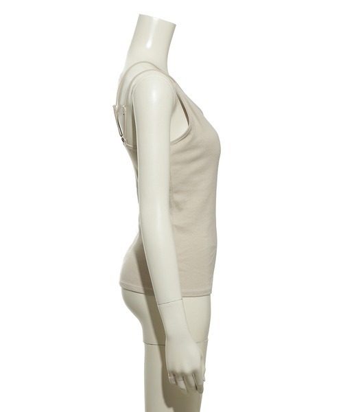 FRAY I.D（フレイアイディー）の「カップインキャミ（キャミソール・レディース・ホワイト/ブラック/モカ・FREE）」の5枚目の写真