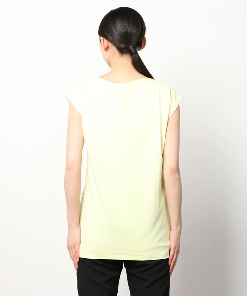 Go to by mizuno（ゴートゥーバイミズノ）の「３Ｄメッシュストレッチ半袖Ｔシャツ　［ウィメンズ］（Tシャツ/カットソー・レディース・オフホワイト/ライトイエロー/ブラック・L/S/M）」の5枚目の写真