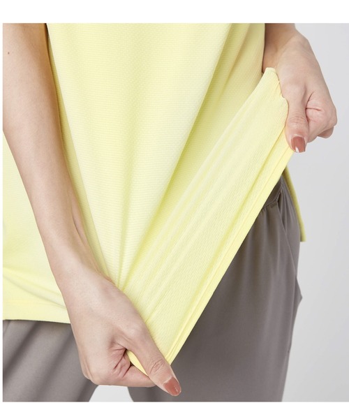 Go to by mizuno（ゴートゥーバイミズノ）の「３Ｄメッシュストレッチ半袖Ｔシャツ　［ウィメンズ］（Tシャツ/カットソー・レディース・オフホワイト/ライトイエロー/ブラック・L/S/M）」の12枚目の写真