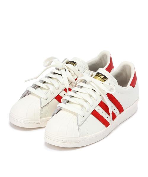 adidas(アディダス)の「BYBC adidas SUPERSTAR スニーカー ◆(スニーカー・レディース・ブラック/レッド・23.5cm/24.5cm/23cm/24cm/22.5cm/25cm)」の1枚目の写真