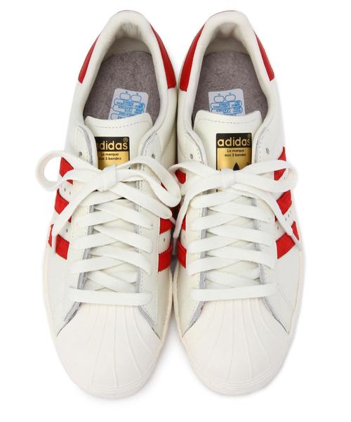 adidas(アディダス)の「BYBC adidas SUPERSTAR スニーカー ◆(スニーカー・レディース・ブラック/レッド・23.5cm/24.5cm/23cm/24cm/22.5cm/25cm)」の4枚目の写真