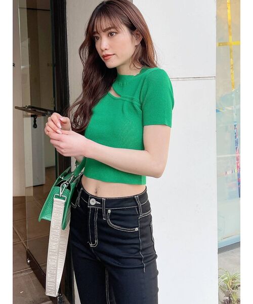 GYDA（ジェイダ）の「2WAYクロコパターンバッグ（ハンドバッグ・レディース・オフホワイト/ブラック/グリーン・FREE）」の13枚目の写真