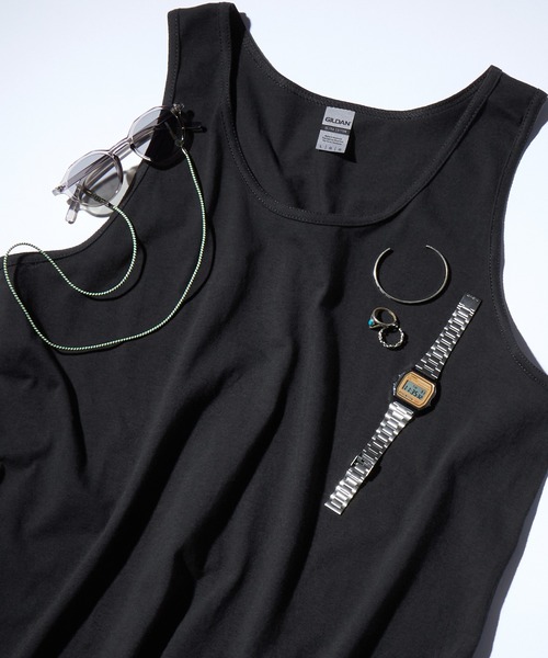 GILDAN（ギルダン）の「ギルダン ビッグシルエット USAオーバーサイズ タンクトップ（タンクトップ・メンズ・ブラック/レッド/ホワイト/オレンジ/ネイビー/グレー/ロイヤルブルー・M/XL/L）」の18枚目の写真