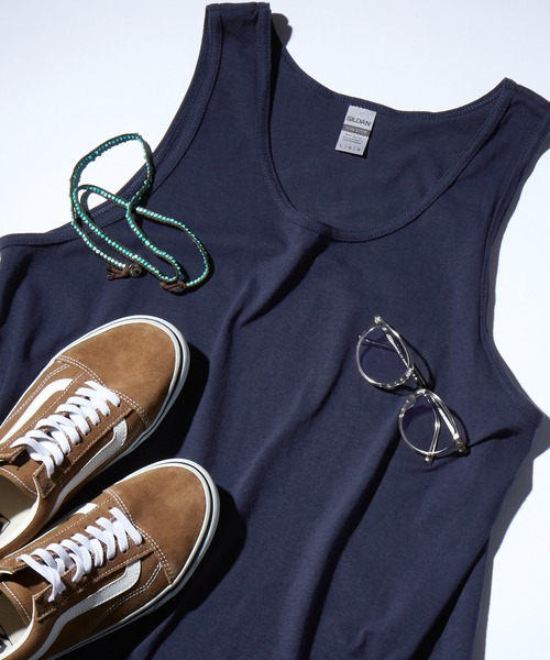 GILDAN（ギルダン）の「ギルダン ビッグシルエット USAオーバーサイズ タンクトップ（タンクトップ・メンズ・ブラック/レッド/ホワイト/オレンジ/ネイビー/グレー/ロイヤルブルー・M/XL/L）」の20枚目の写真