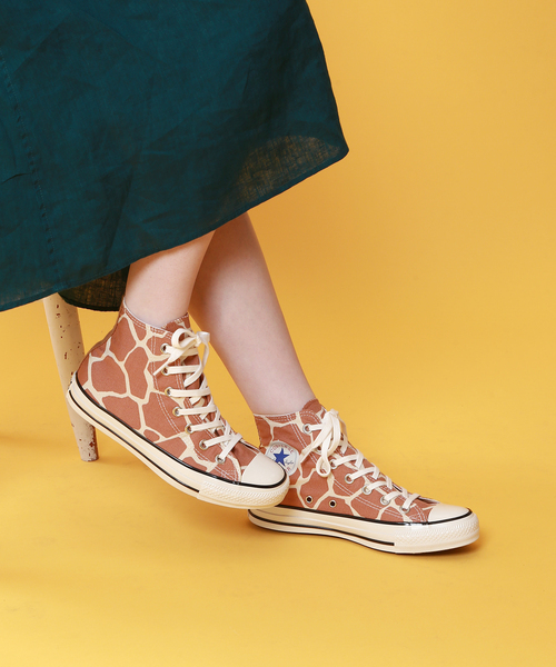 SLOBE IENA（スローブイエナ）の「【Converse/コンバース】 ALL STAR US GIRAFFESPOT HIスニーカー（スニーカー・レディース・ブラウン・23cm/23.5cm/24cm/24.5cm）」の2枚目の写真