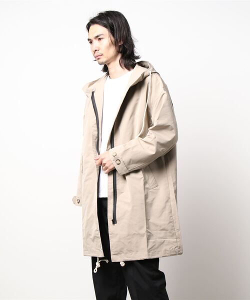 VIBGYOR（ヴィブジョー）の「【ACT -fascination design-】フード付ミリタリーコート/フーデッドコート(SP)（ミリタリージャケット・メンズ・ベージュ・LARGE）」の2枚目の写真