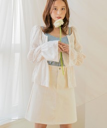 Brownie（ブラウニー）の「Brownie 前後2WAY フラワーカットソー シャーリングプルオーバー（Tシャツ/カットソー）」