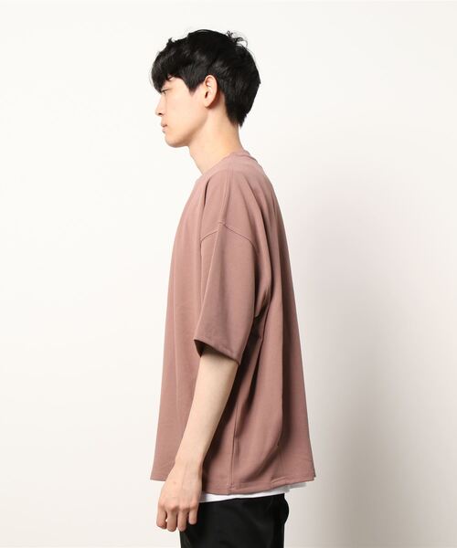 BACK NUMBER（バックナンバー）の「【BACK NUMBER】ゆったりTシャツとタンクトップの2点セット、バルーンＴレイヤード（アンサンブル・メンズ・ダークベージュ/ダークグレー/フューシャピンク/ブルー/ケリーグリーン/オフホワイト・L/XL/M）」の8枚目の写真