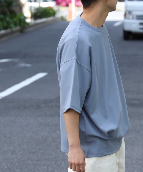 BACK NUMBER（バックナンバー）の「【BACK NUMBER】ゆったりTシャツとタンクトップの2点セット、バルーンＴレイヤード（アンサンブル・メンズ・ダークベージュ/ダークグレー/フューシャピンク/ブルー/ケリーグリーン/オフホワイト・L/XL/M）」の16枚目の写真