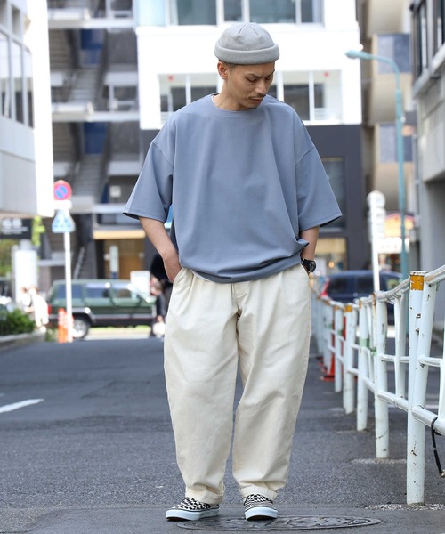 BACK NUMBER（バックナンバー）の「【BACK NUMBER】ゆったりTシャツとタンクトップの2点セット、バルーンＴレイヤード（アンサンブル・メンズ・ダークベージュ/ダークグレー/フューシャピンク/ブルー/ケリーグリーン/オフホワイト・L/XL/M）」の17枚目の写真
