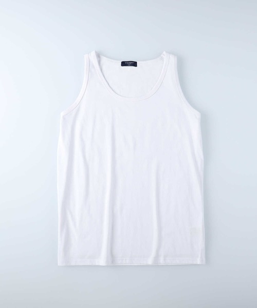 BACK NUMBER（バックナンバー）の「【BACK NUMBER】ゆったりTシャツとタンクトップの2点セット、バルーンＴレイヤード（アンサンブル・メンズ・ダークベージュ/ダークグレー/フューシャピンク/ブルー/ケリーグリーン/オフホワイト・L/XL/M）」の20枚目の写真
