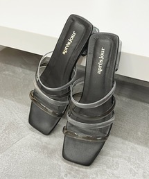 apres jour | スクエアクリアヒールサンダル【ZOZOTOWN限定アイテム】(サンダル)