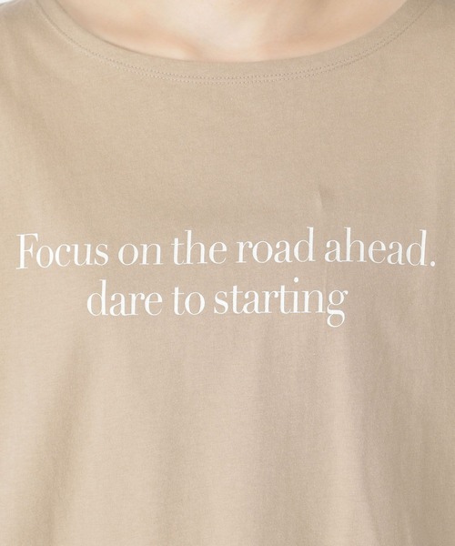 studio CLIP(スタディオクリップ)の「ロゴフレンチスリーブTシャツ(Tシャツ/カットソー・レディース・ブラック/ホワイト/ベージュ・FREE)」の16枚目の写真