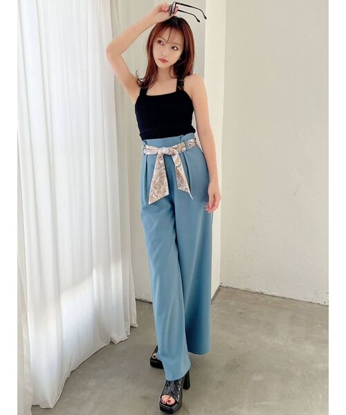 RESEXXY（リゼクシー）の「バッククロスニットタンク（タンクトップ・レディース・ブラック/ベージュ/レッド・FREE）」の8枚目の写真